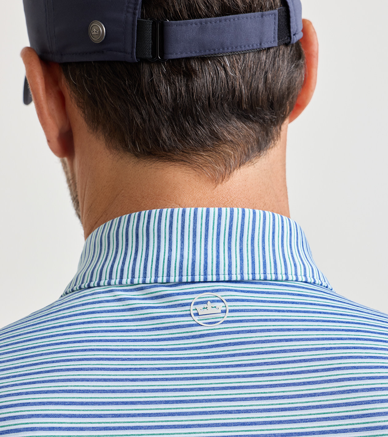 Owens Performance Jersey Polo in Sport Navy - Alternate Image 3