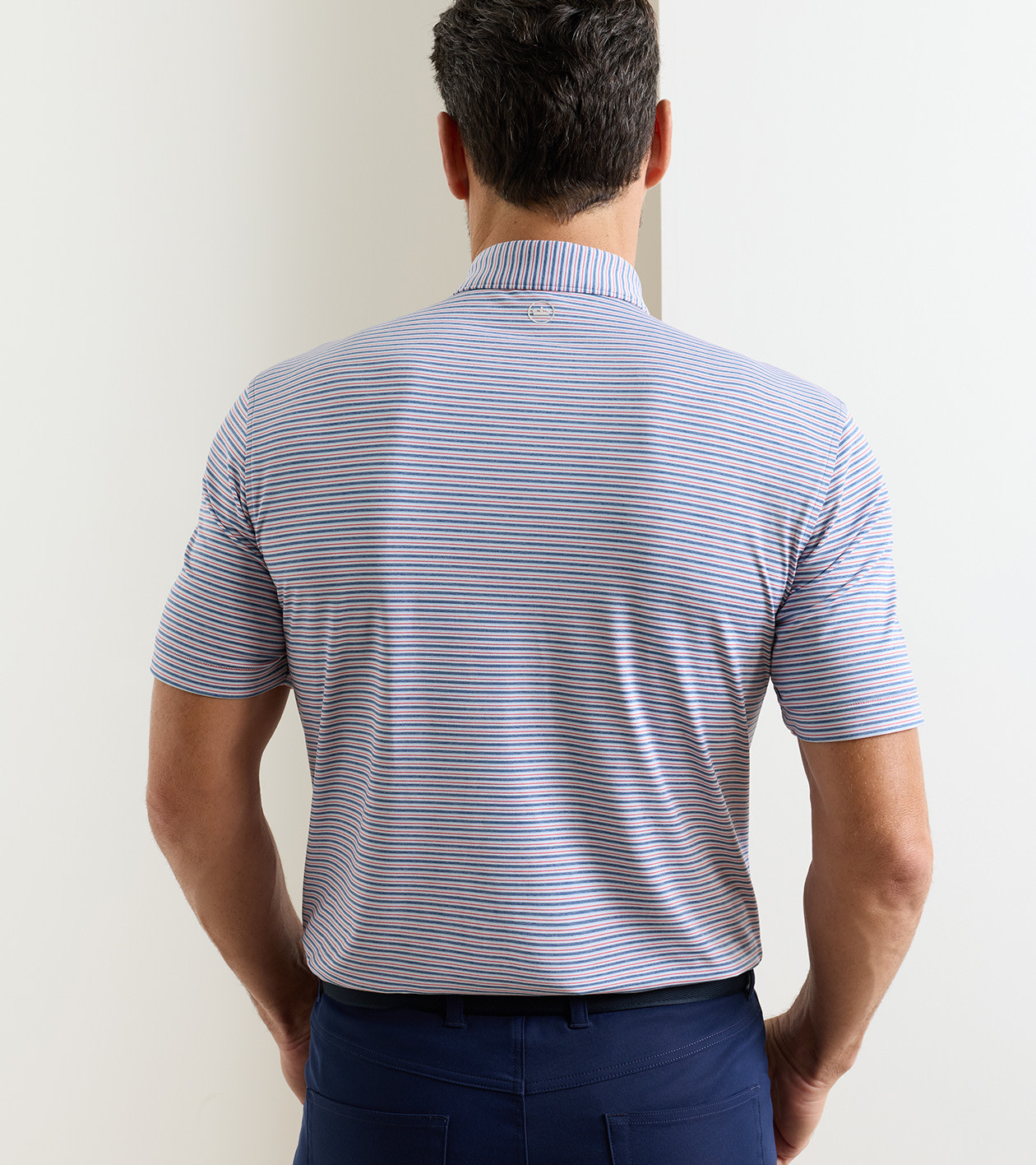 Owens Performance Jersey Polo in Windsor Blue - Alternate Image 2