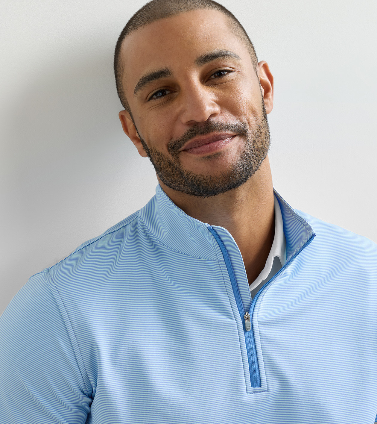 Perth Sugar Stripe Performance Quarter-Zip - Alternate Image 4