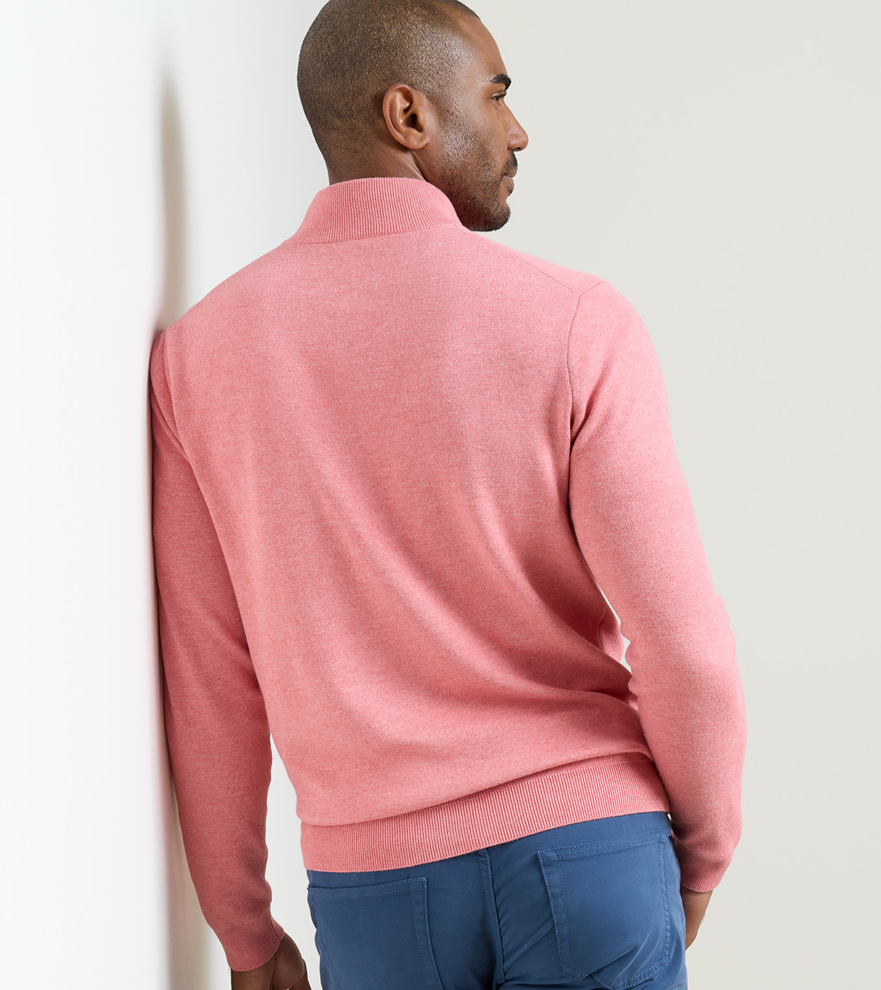 Coolspun Lite Cotton Quarter-Zip Jumper - Alternate Image 2