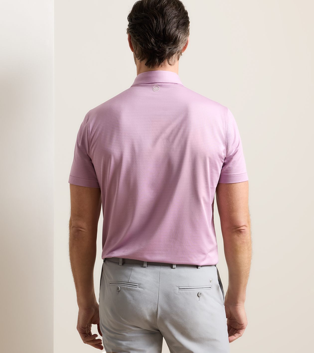 Empire Performance Jersey Polo in SOFT ORCHID - Alternate Image 2