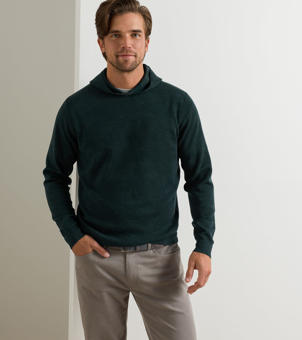 Reversible Camo Popover Hoodie in PINE BROOK - Alternate Image 3
