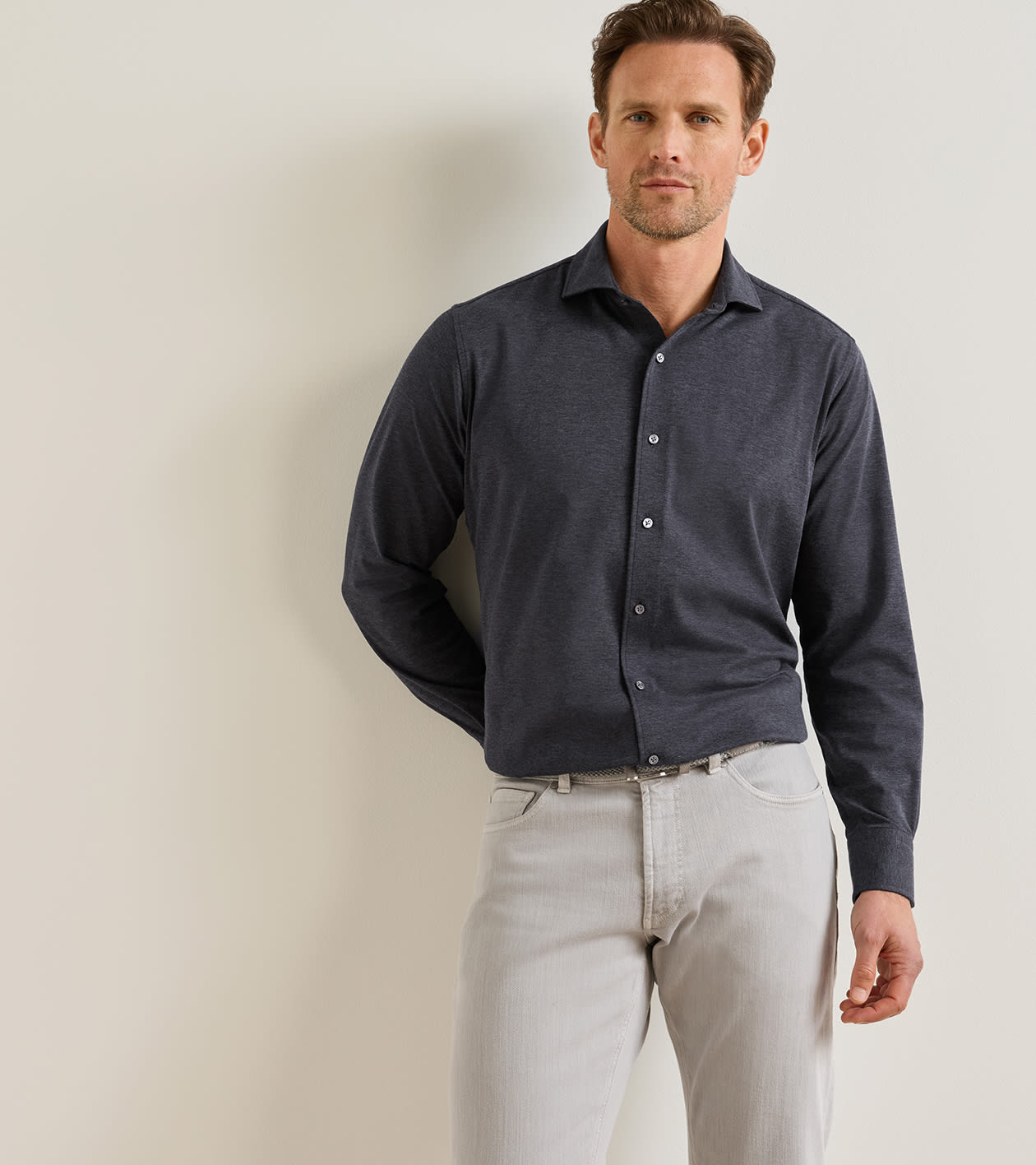 Excursionist Flex Solid Sport Shirt in IRIDIUM - Alternate Image 1