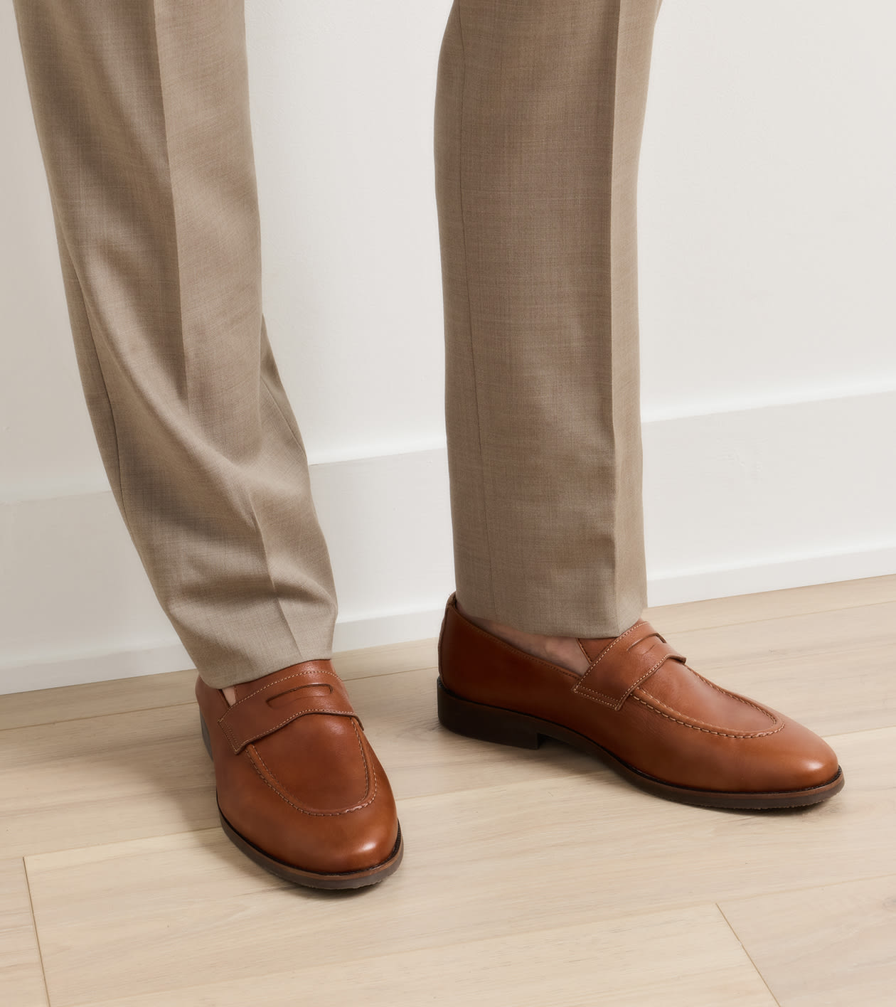 Madison Penny Loafer in Cognac - Alternate Image 1