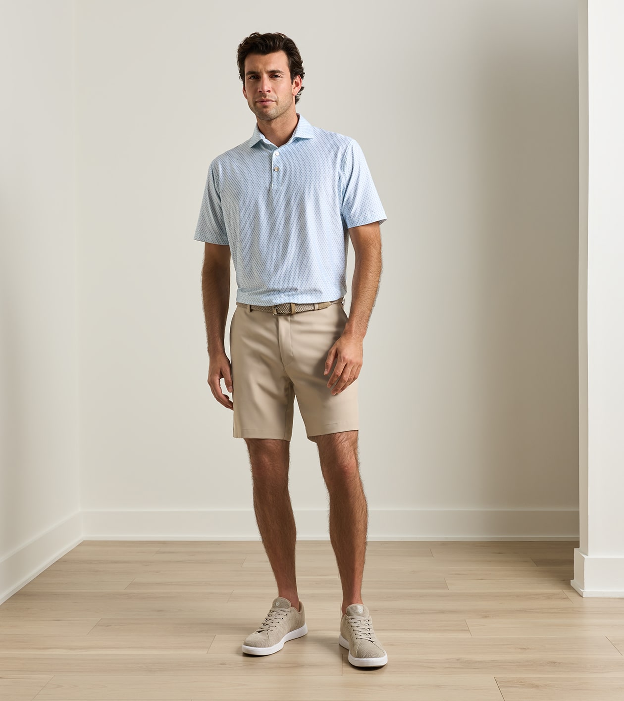 Salem Performance Short in Khaki - Alternate Image 1
