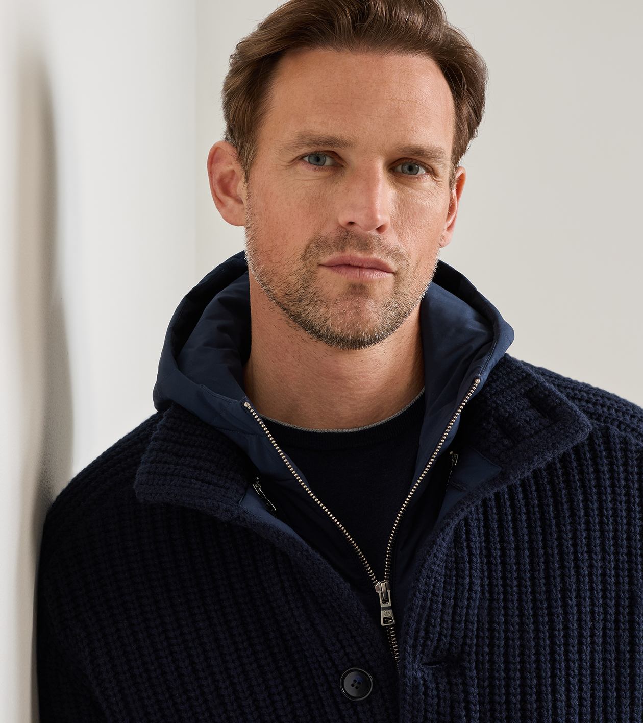 Alpine Hybrid Sweater Jacket in Navy - Alternate Image 5