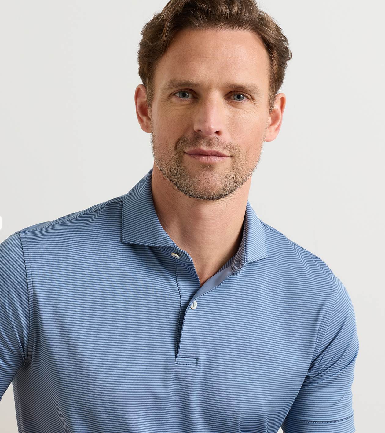 Cadenza Performance Jersey Polo in CADET - Alternate Image 4