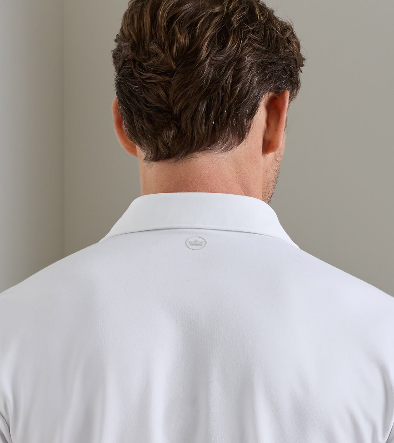 Albatross Cotton-Blend Piqu&eacute; Polo in White - Alternate Image 3