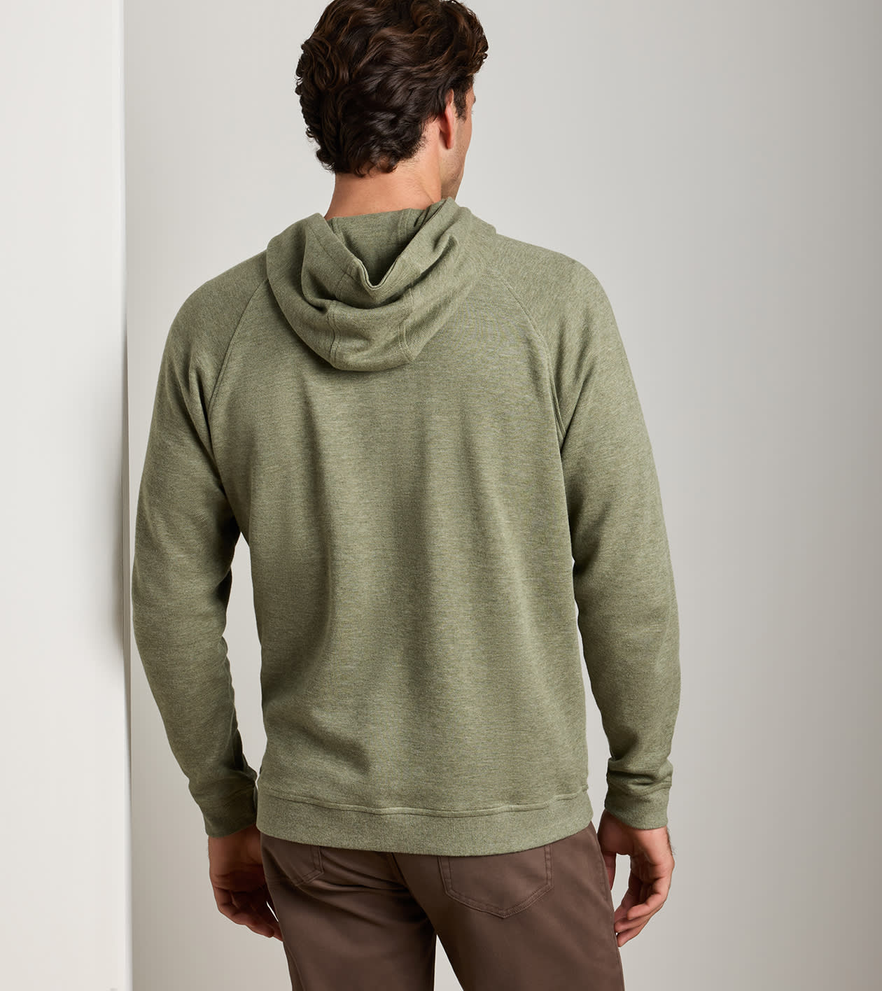 Crown Comfort Knit Hoodie in FATIGUE - Alternate Image 2
