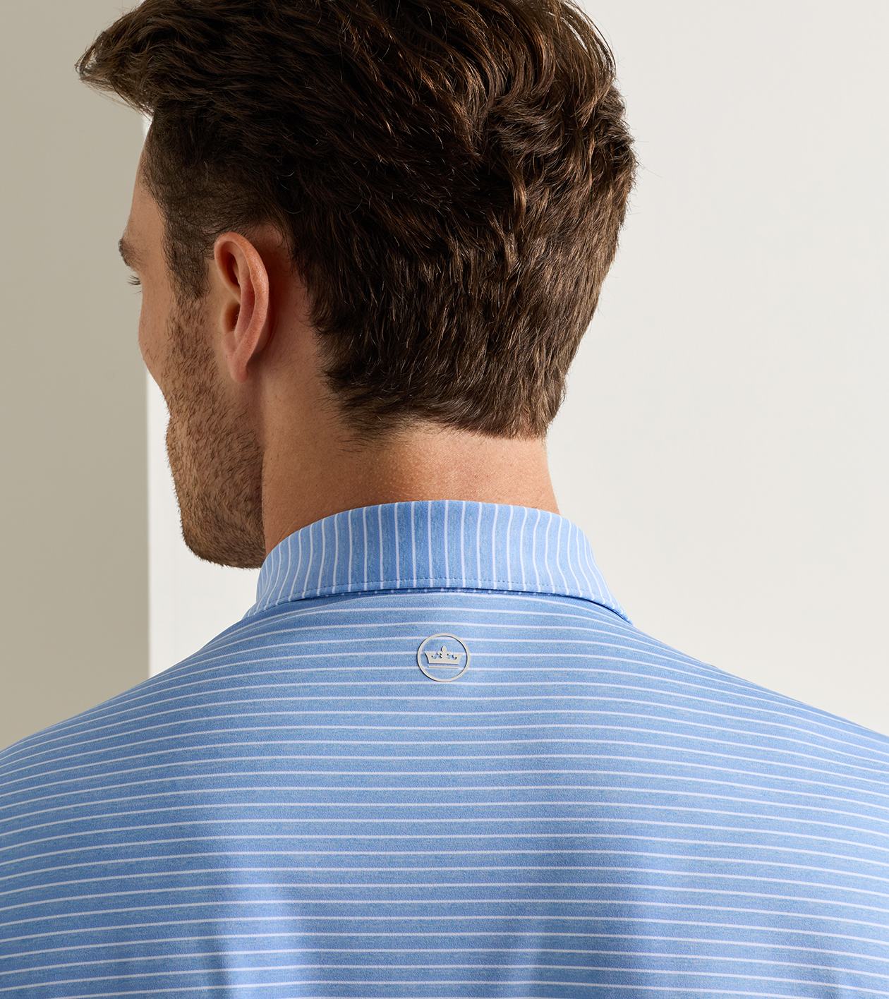 Merion Performance Jersey Polo in Estate Blue - Alternate Image 3