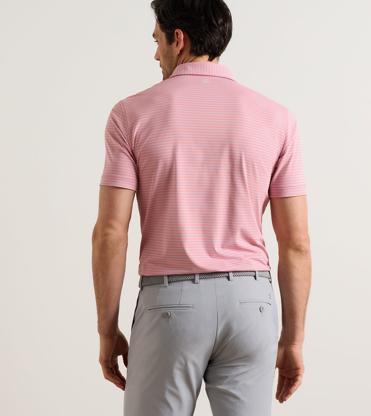 Keynote Performance Jersey Polo in MELROSE PINK - Alternate Image 2