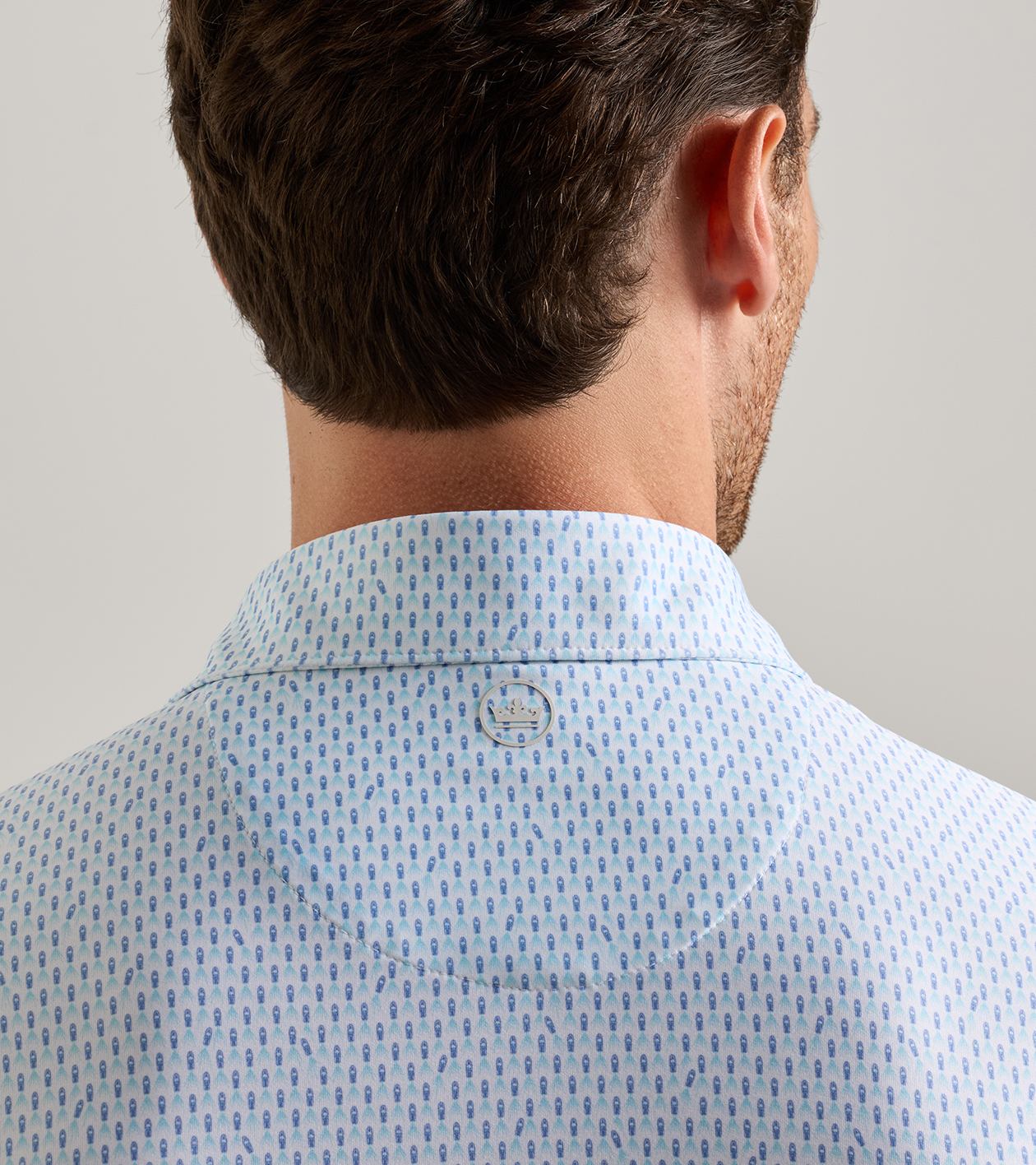 Weekend Wake Performance Jersey Polo in White - Alternate Image 3