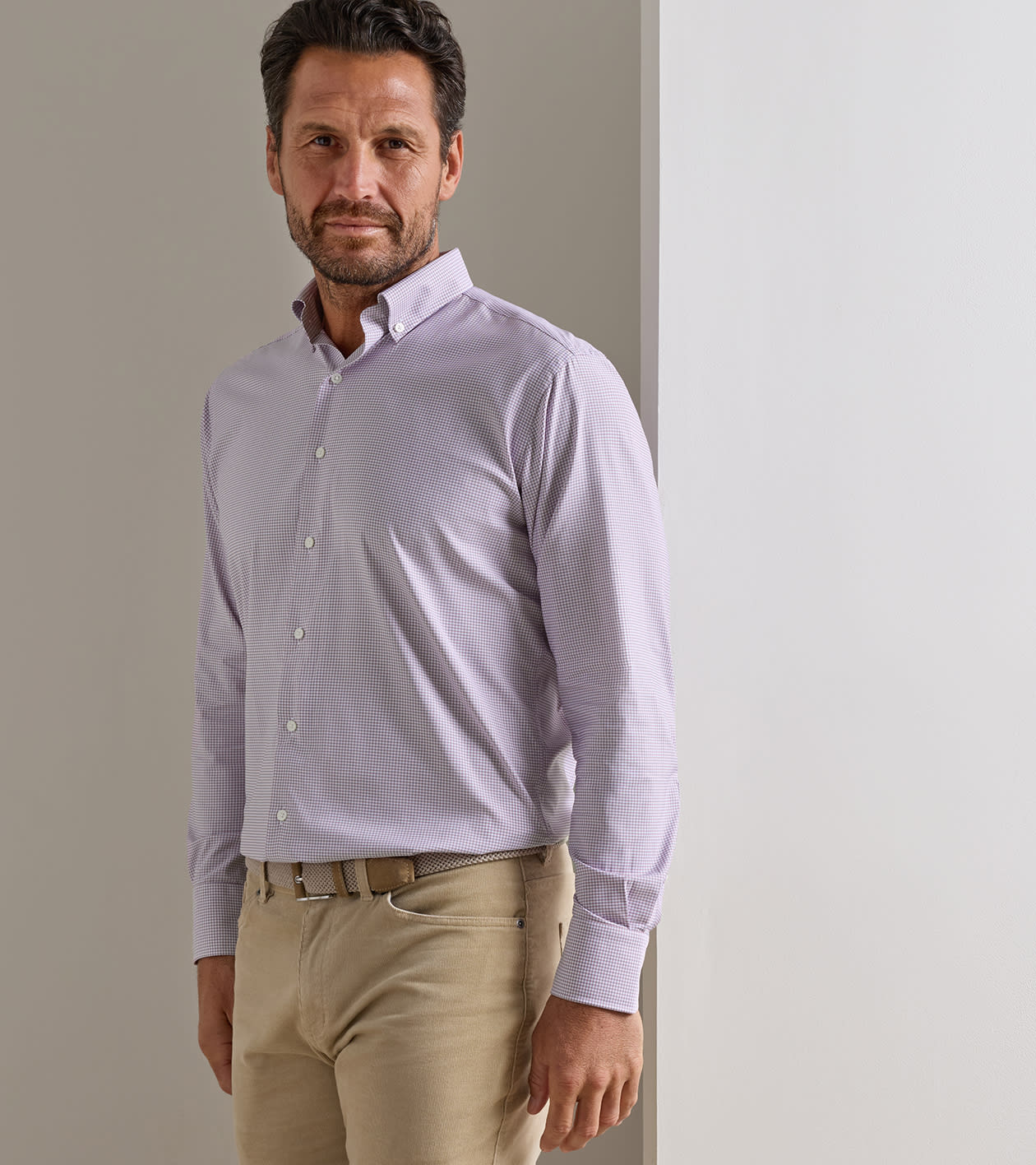 Leo Performance Twill Shirt in Cottage Blue - Alternate Image 1