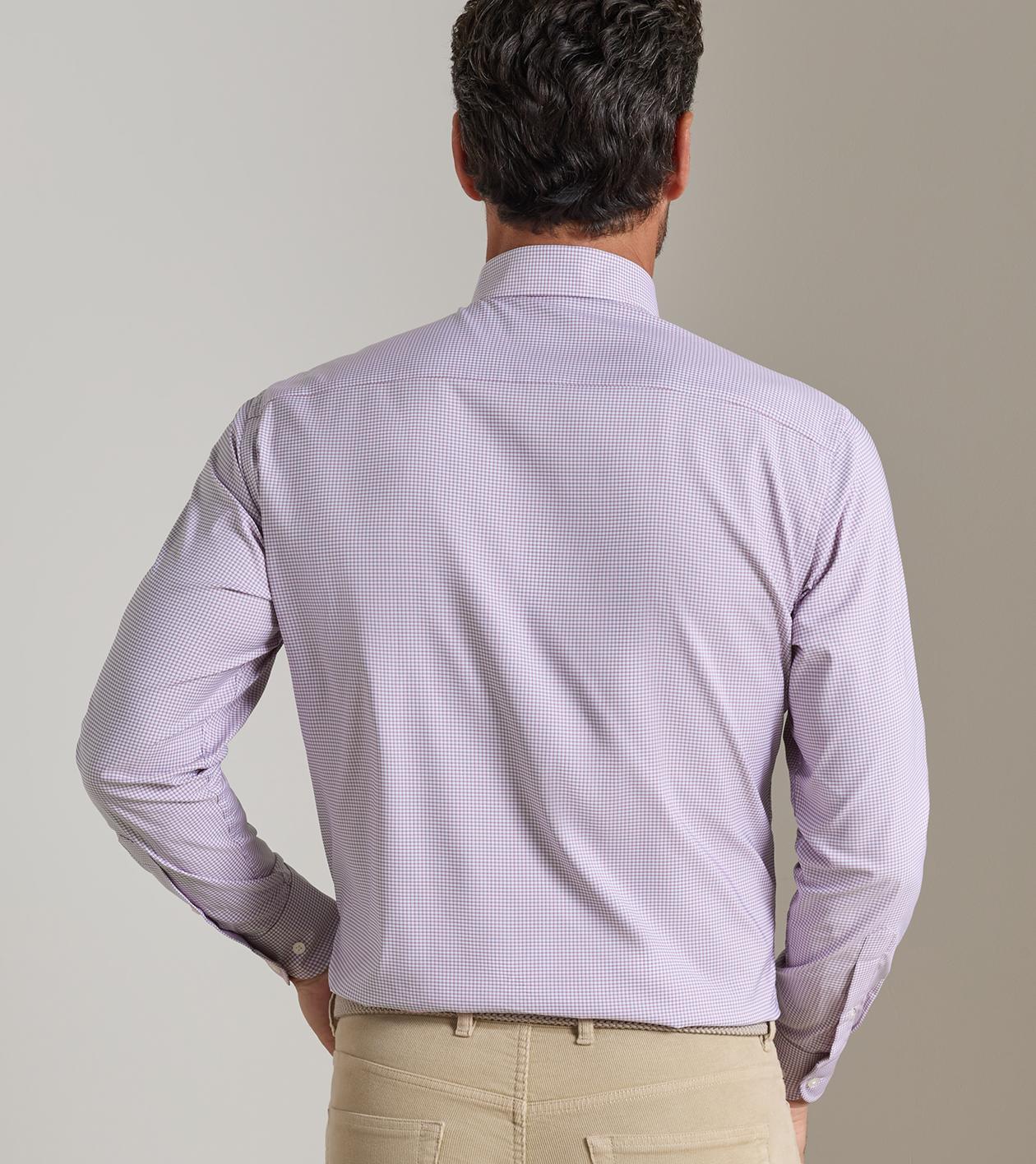 Leo Performance Twill Shirt in Cottage Blue - Alternate Image 2