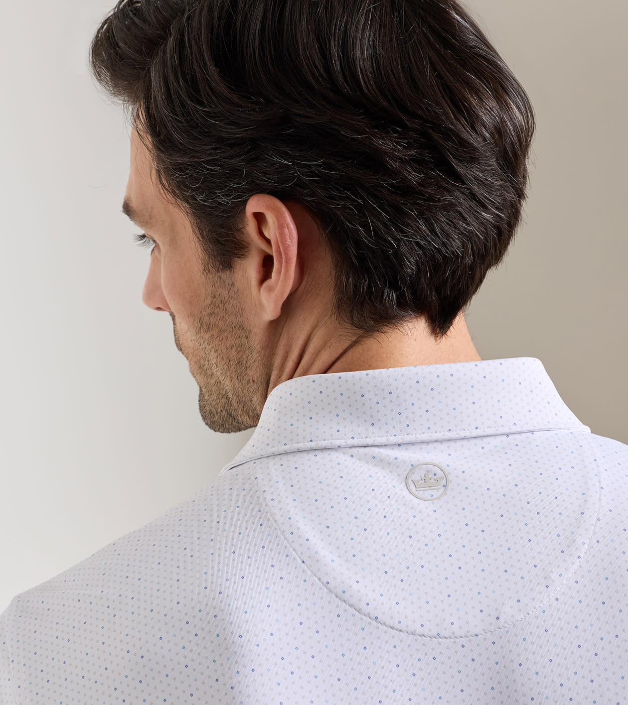 Tenuto Performance Jersey Polo in White - Alternate Image 3