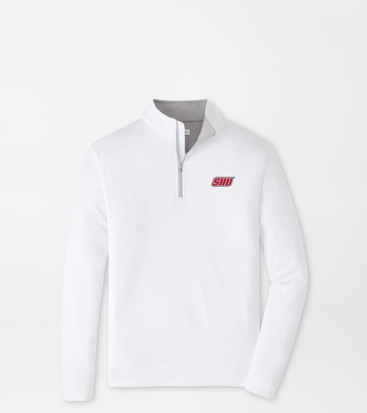 Sacred Heart University Perth Performance Quarter-Zip in White - Alternate Image 1