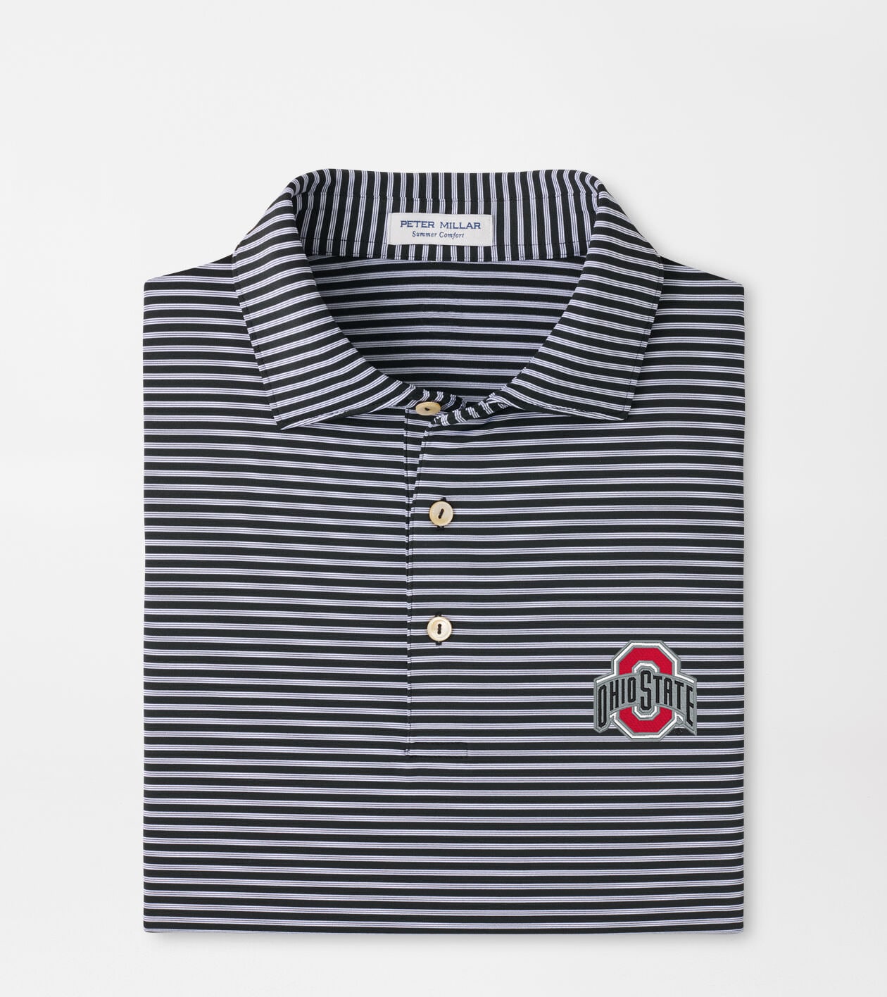 The Ohio State Tiebreaker Performance Jersey Stripe Polo | Men's