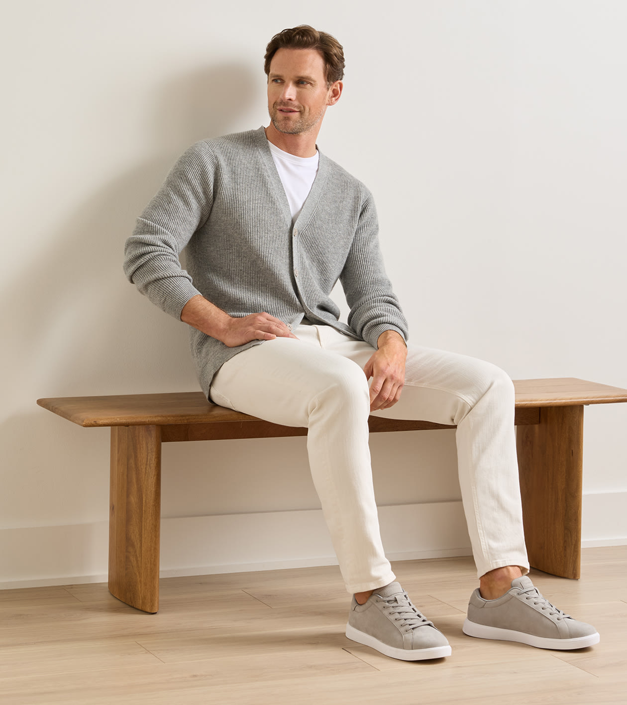 Drift Classic Nubuck Sneaker in Pearl Grey - Alternate Image 2