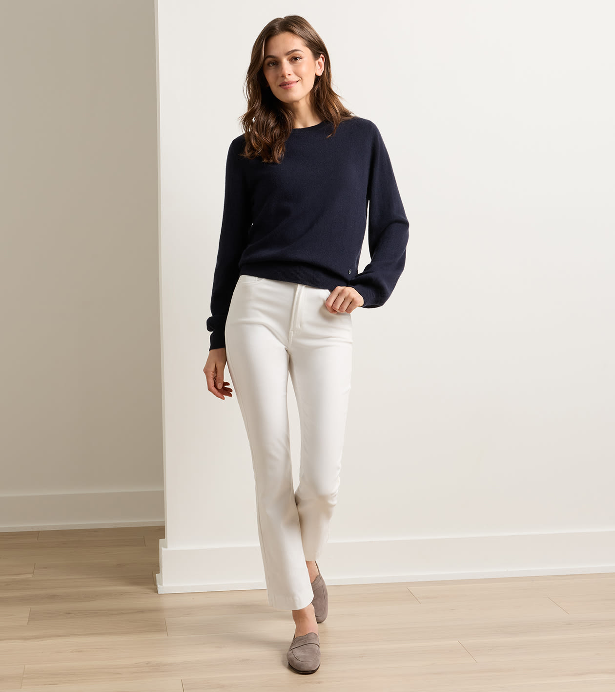 Karlie Kick Flare Pant in White - Alternate Image 1