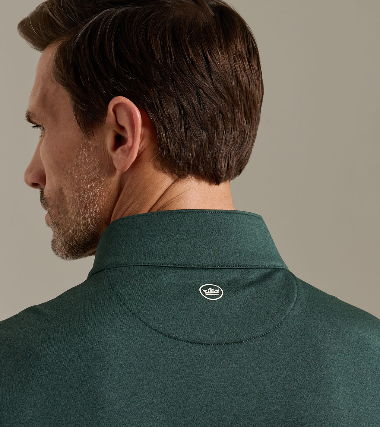 Galway Melange Performance Quarter-Zip Vest in PINE BROOK - Alternate Image 3