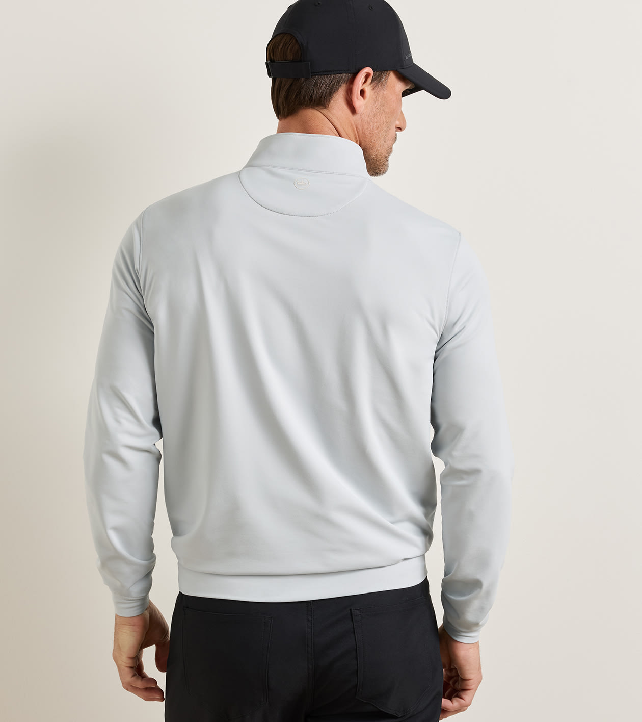 Perth Performance Quarter-Zip in British Grey - Alternate Image 2