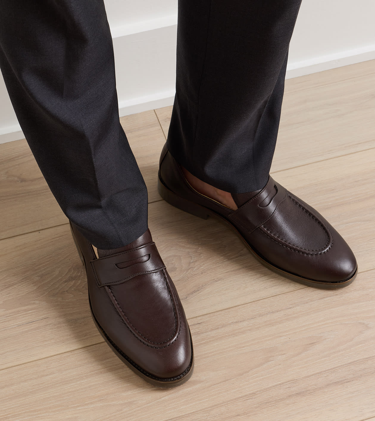 Madison Penny Loafer in Chocolate - Alternate Image 1