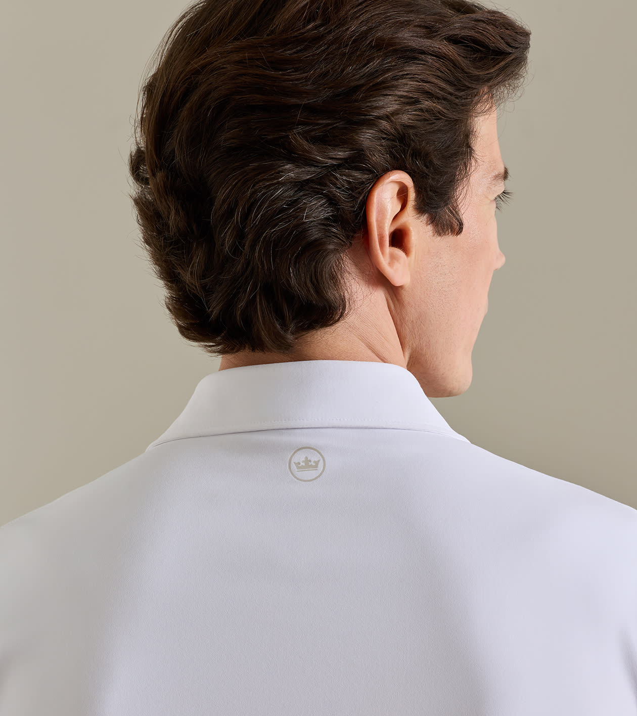 Solid Performance Jersey Polo in White - Alternate Image 3