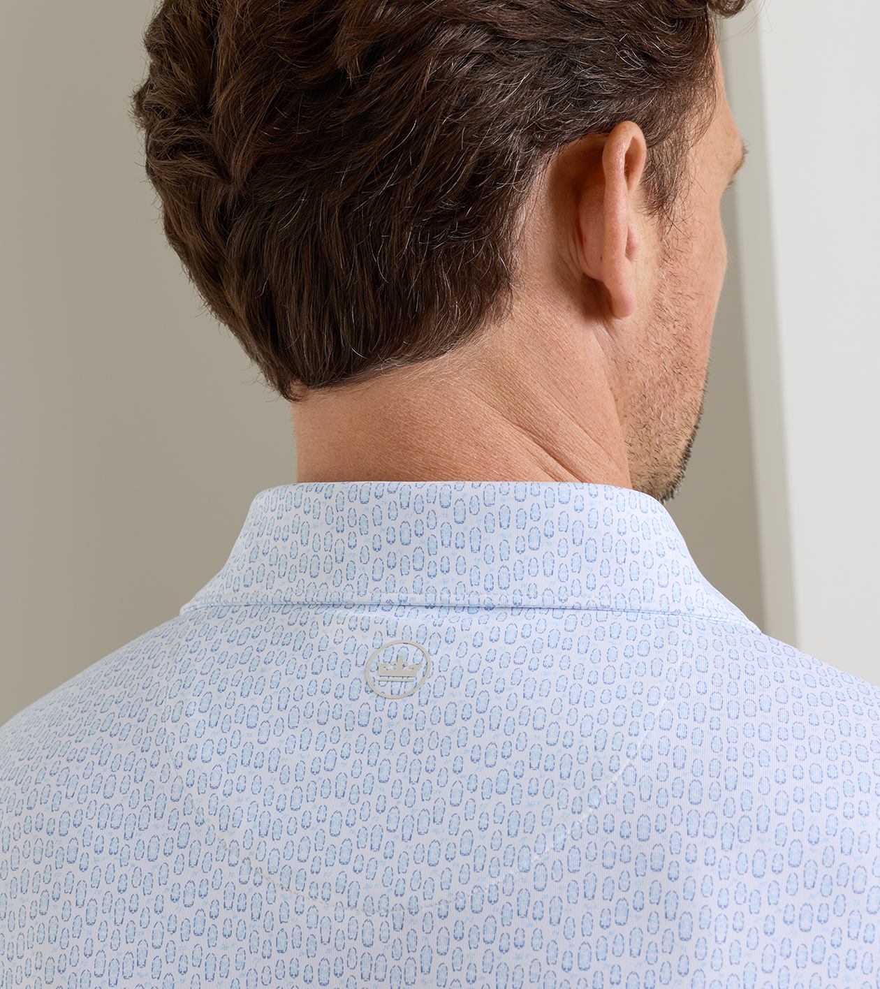 Corsica Performance Jersey Polo in White - Alternate Image 3