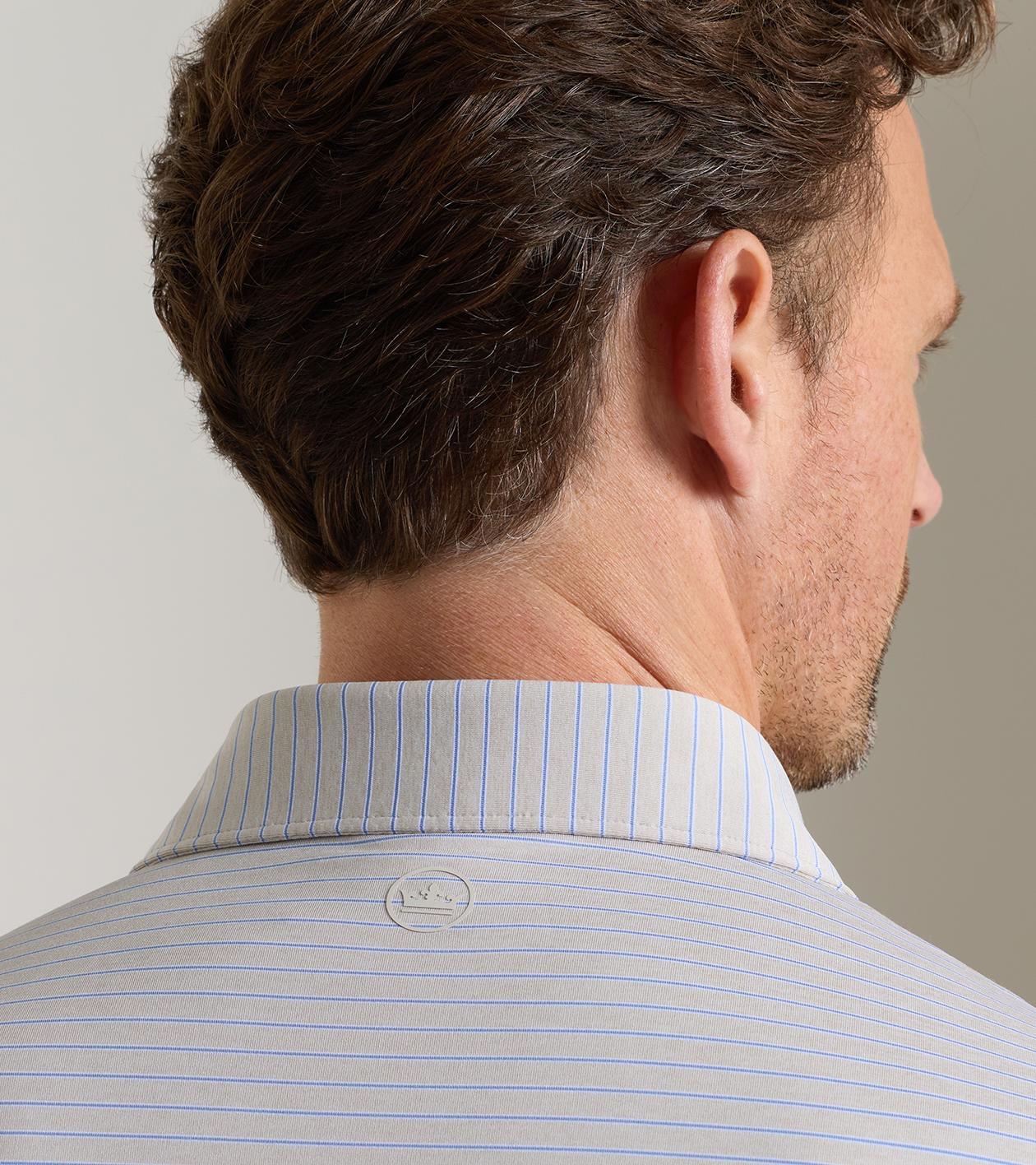 Keynote Performance Jersey Polo in GREY MIST - Alternate Image 3