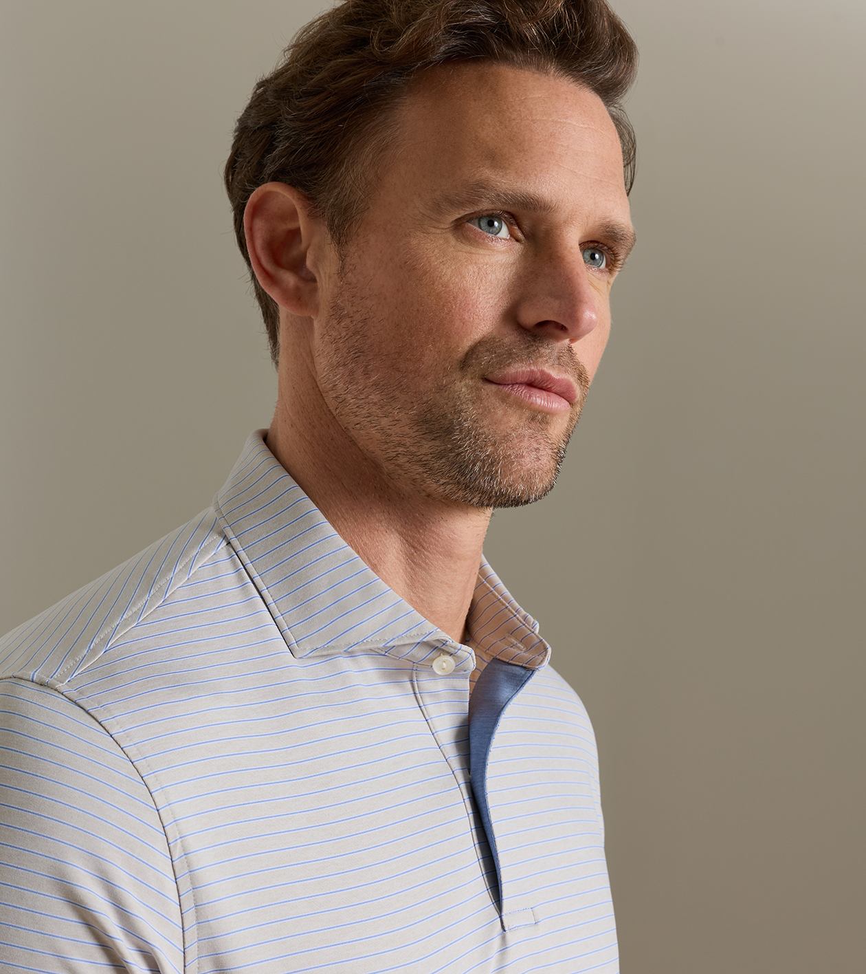Keynote Performance Jersey Polo in GREY MIST - Alternate Image 4