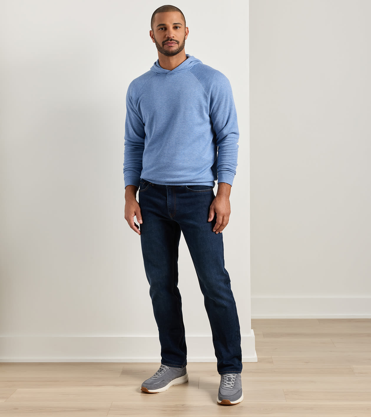 Crown Heritage Five Pocket Denim in MIDNIGHT BLUE RINSE - Alternate Image 1
