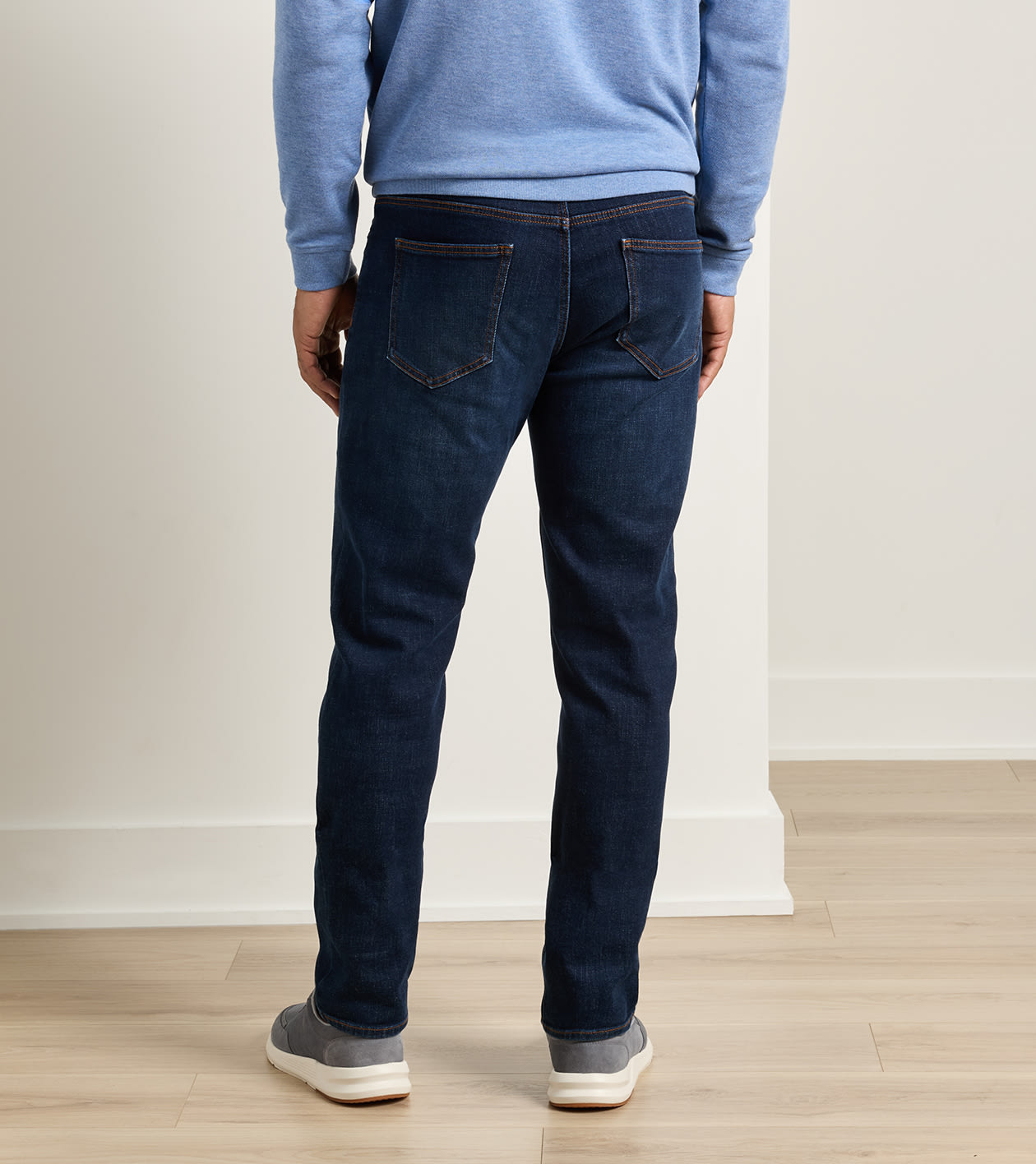 Crown Heritage Five Pocket Denim in MIDNIGHT BLUE RINSE - Alternate Image 2