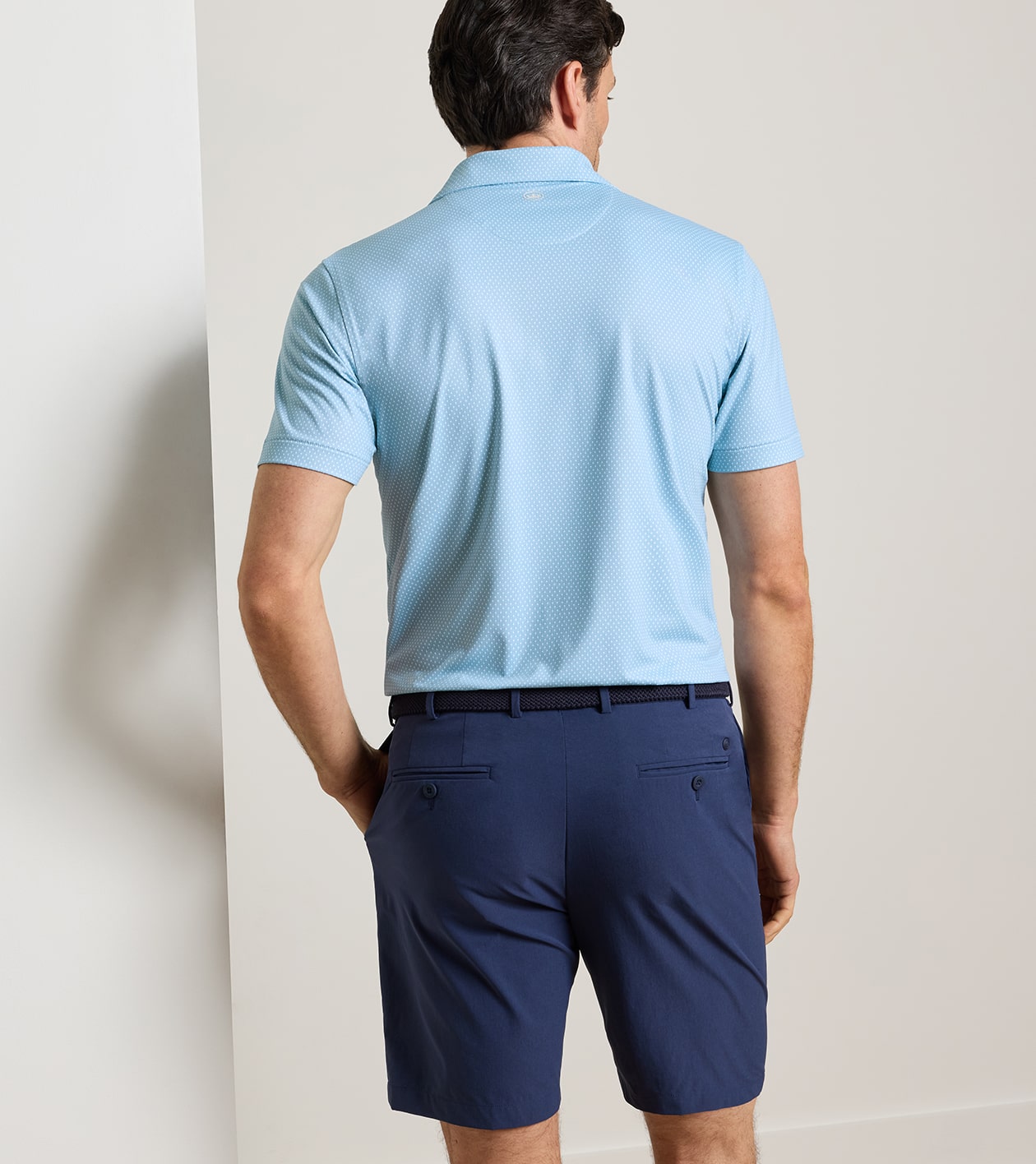 Nova Performance Jersey Polo in SEAFLOWER - Alternate Image 2
