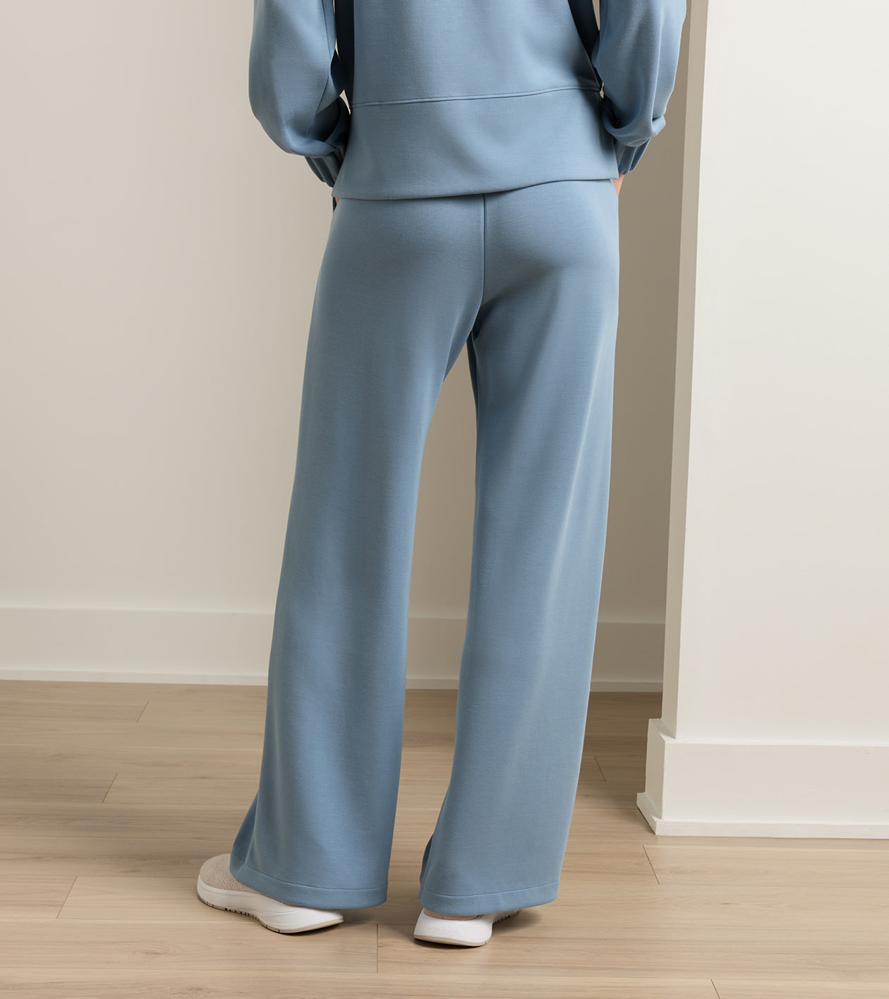 Flora Knit Track Pant in RAINWATER - Alternate Image 2