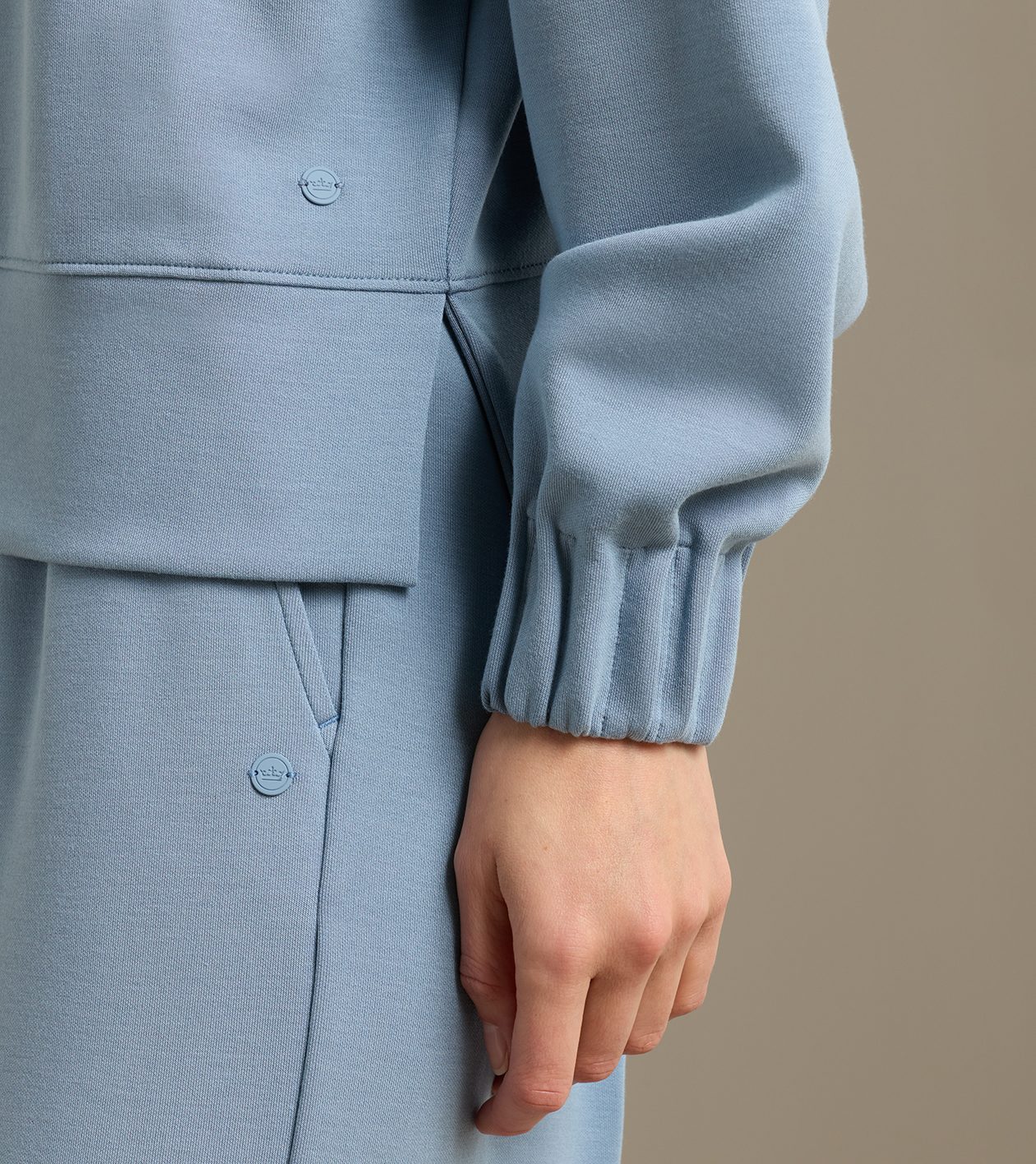 Flora Knit Track Pant in RAINWATER - Alternate Image 3