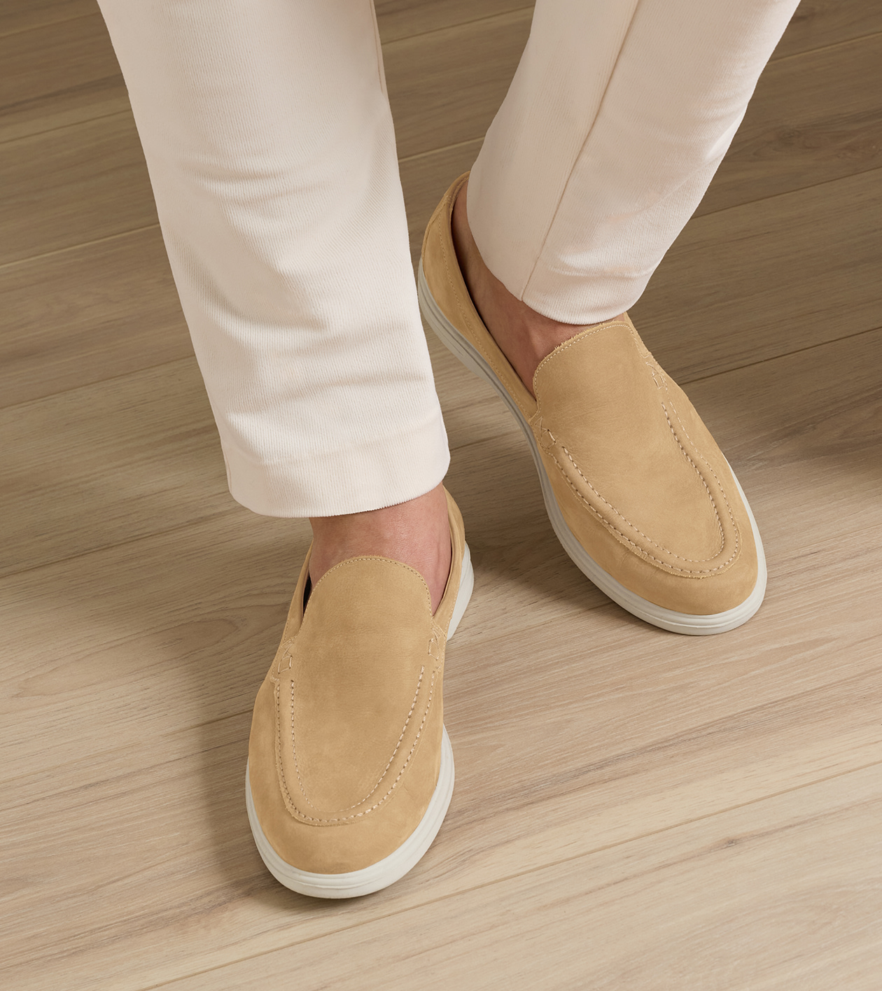 Excursionist Nubuck Venetian Loafer in Wheat - Alternate Image 1