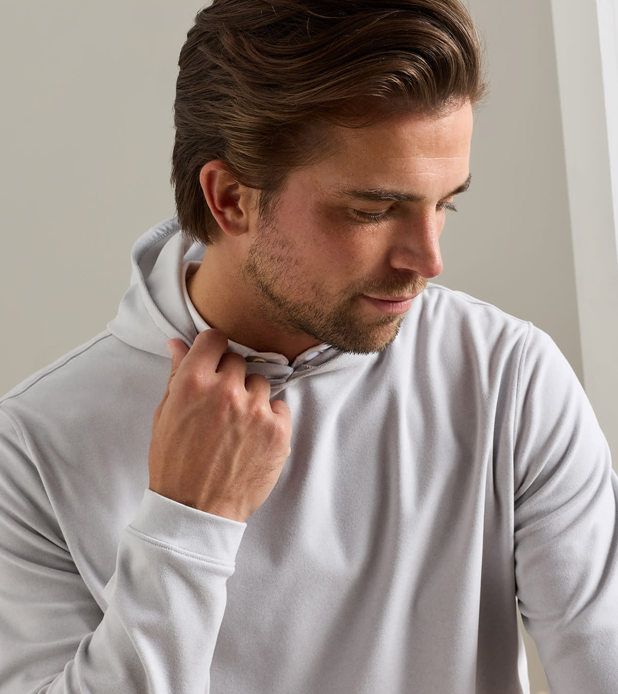 Ardent Air Performance Hoodie in British Grey - Alternate Image 4