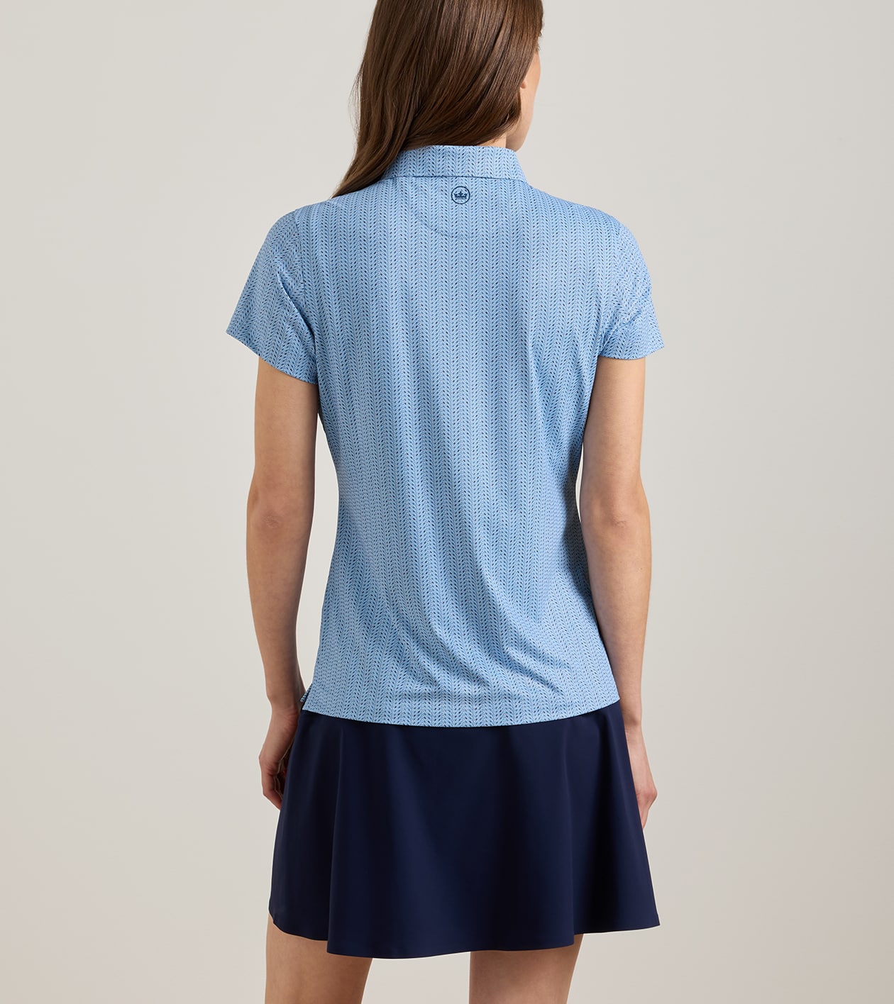 Herringbone Tees Short-Sleeve Jersey Polo in Multi - Alternate Image 2