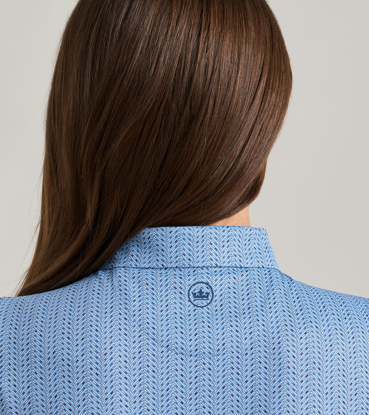 Herringbone Tees Short-Sleeve Jersey Polo in Multi - Alternate Image 3