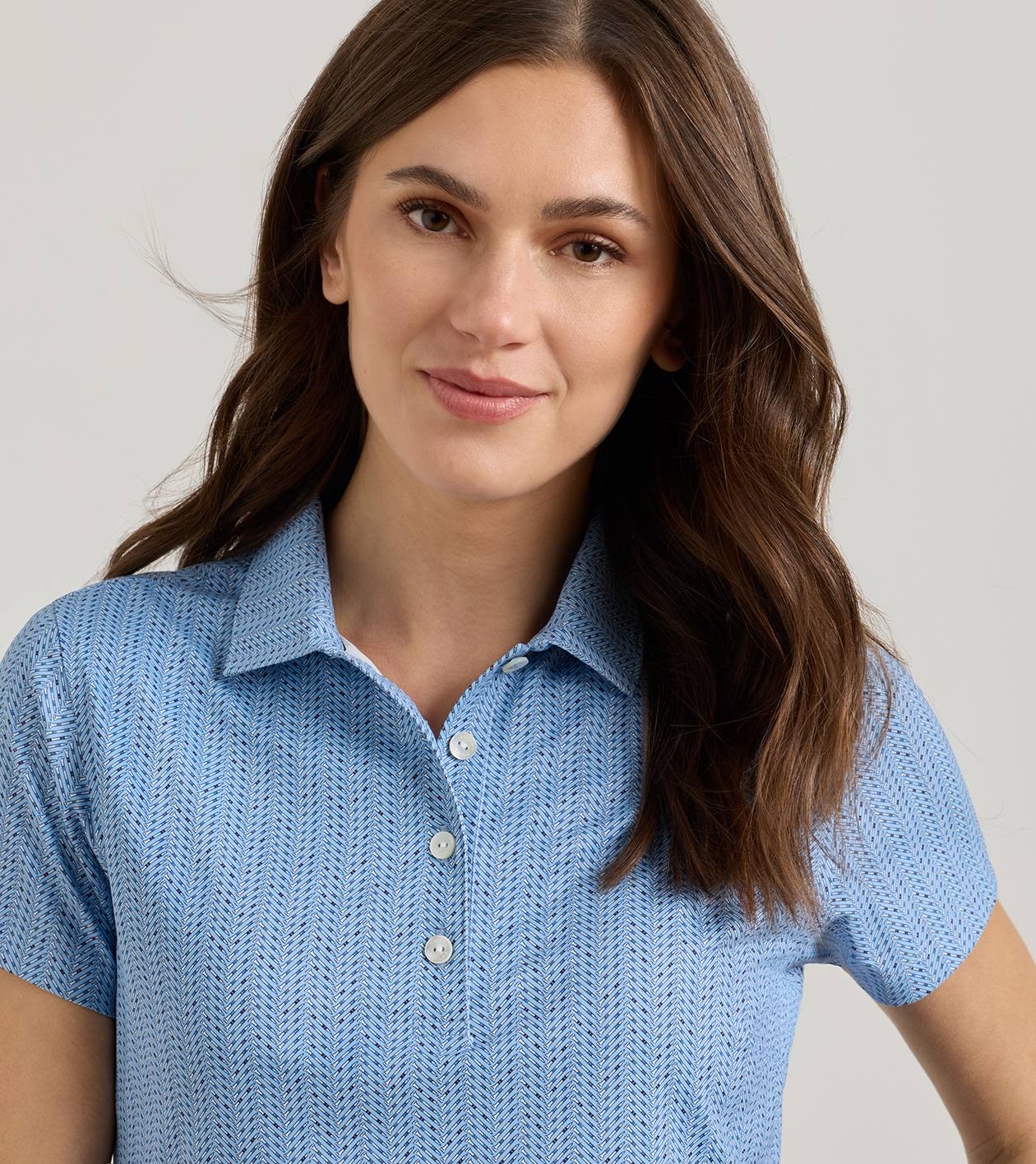 Herringbone Tees Short-Sleeve Jersey Polo in Multi - Alternate Image 4
