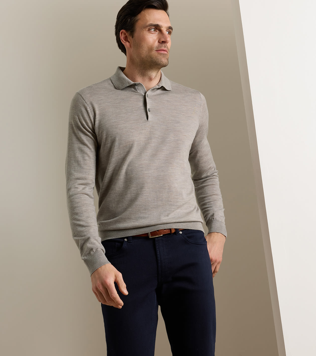 Dorset Sweater Polo in Rye - Alternate Image 1