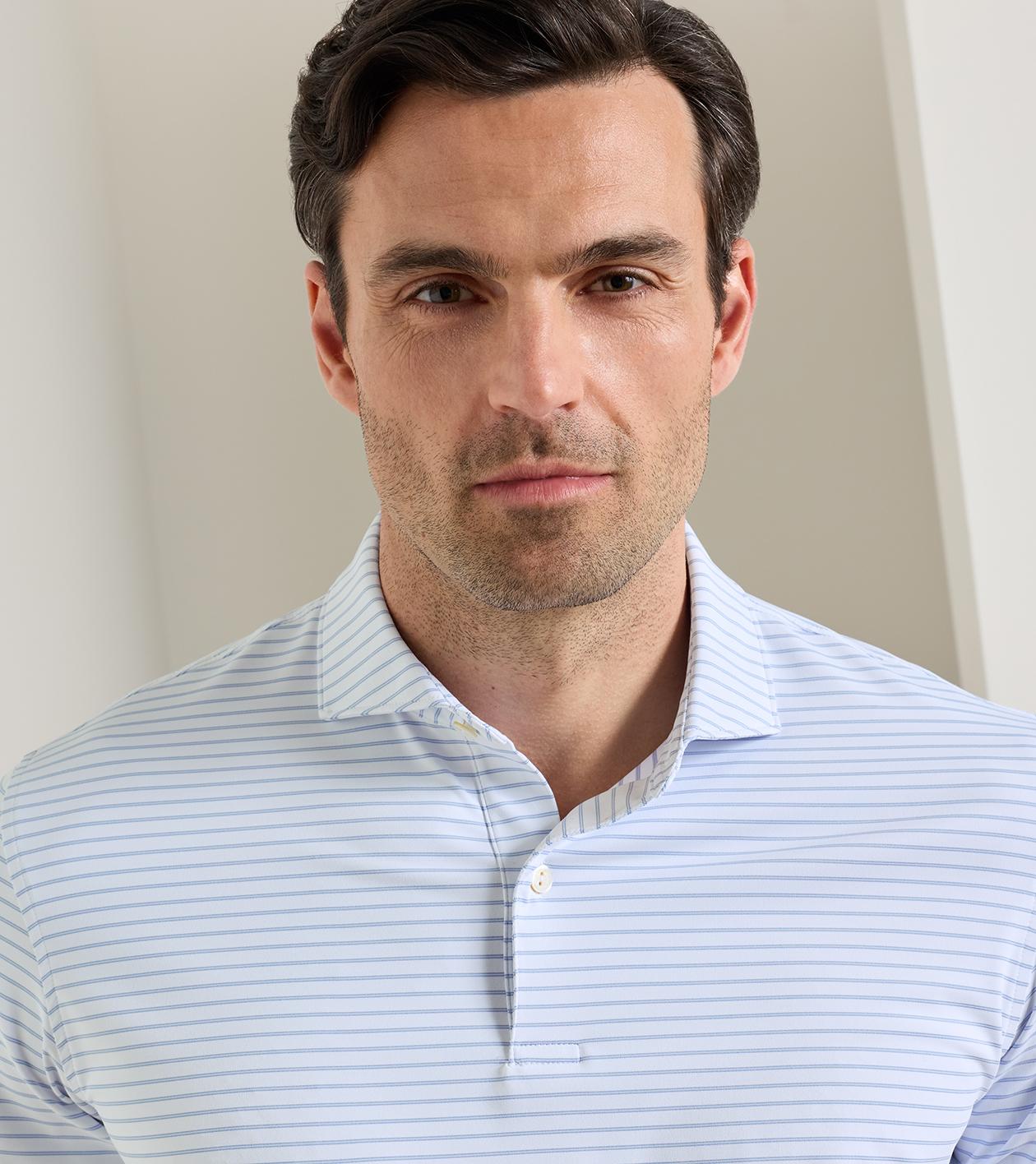 Keynote Performance Jersey Polo in White - Alternate Image 4