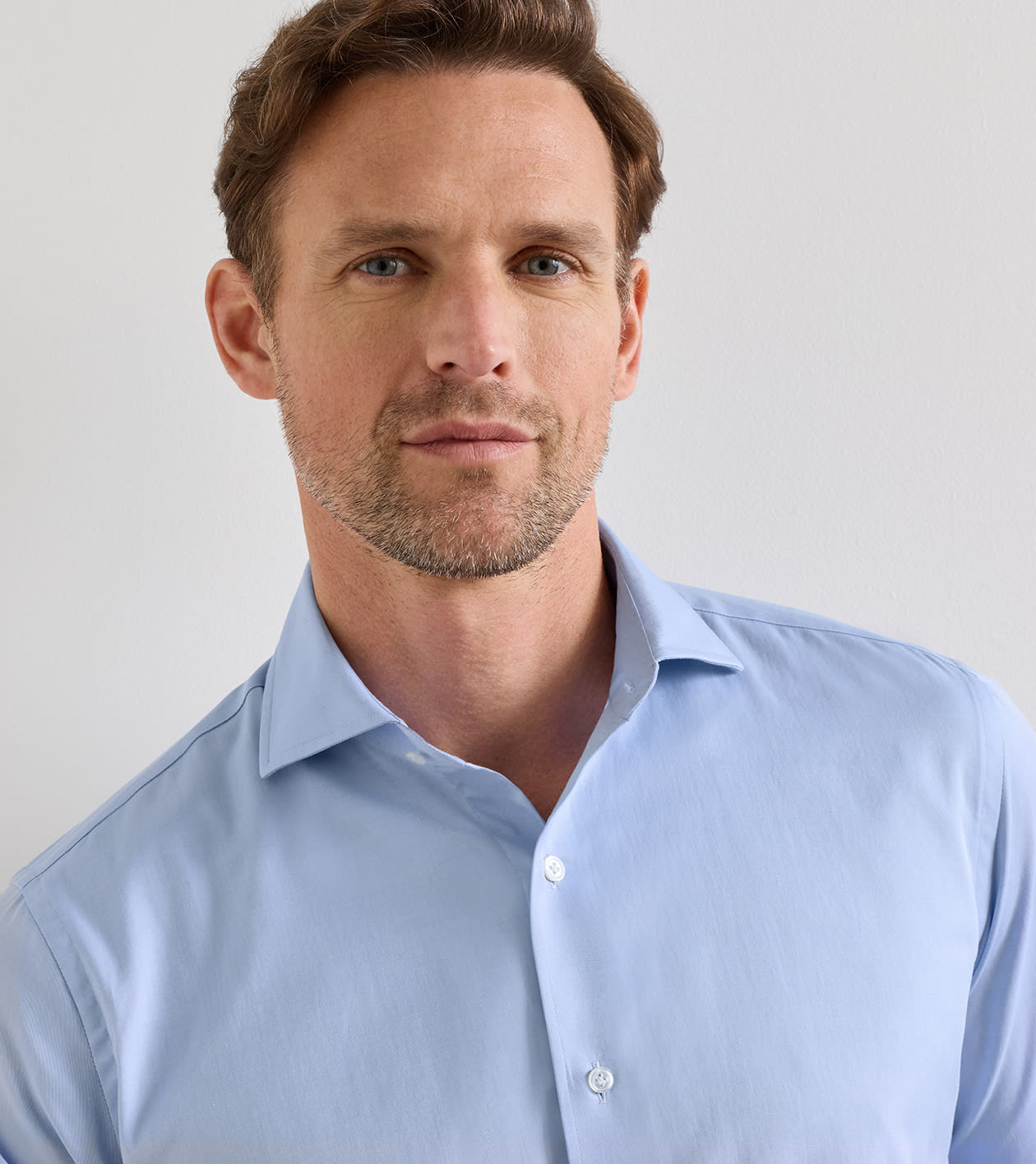 Mariner Sea Island Cotton Shirt in Blue Frost - Alternate Image 3