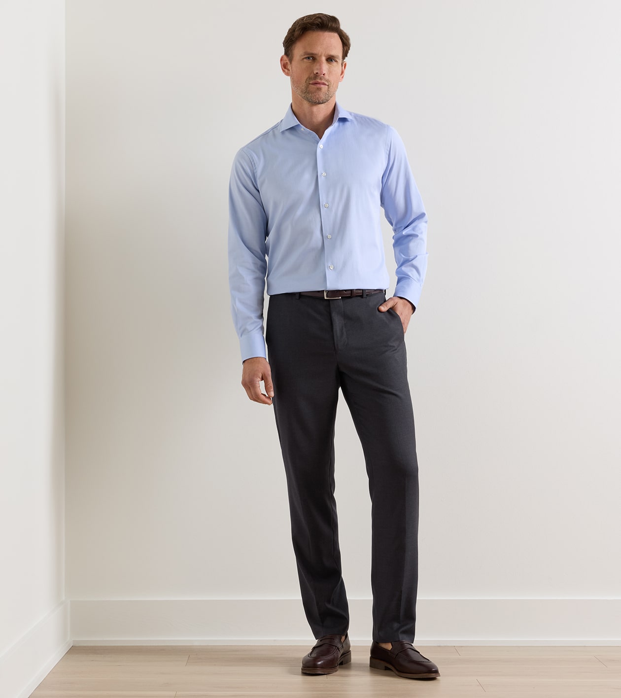 Crosby Trouser in Charcoal - Alternate Image 1