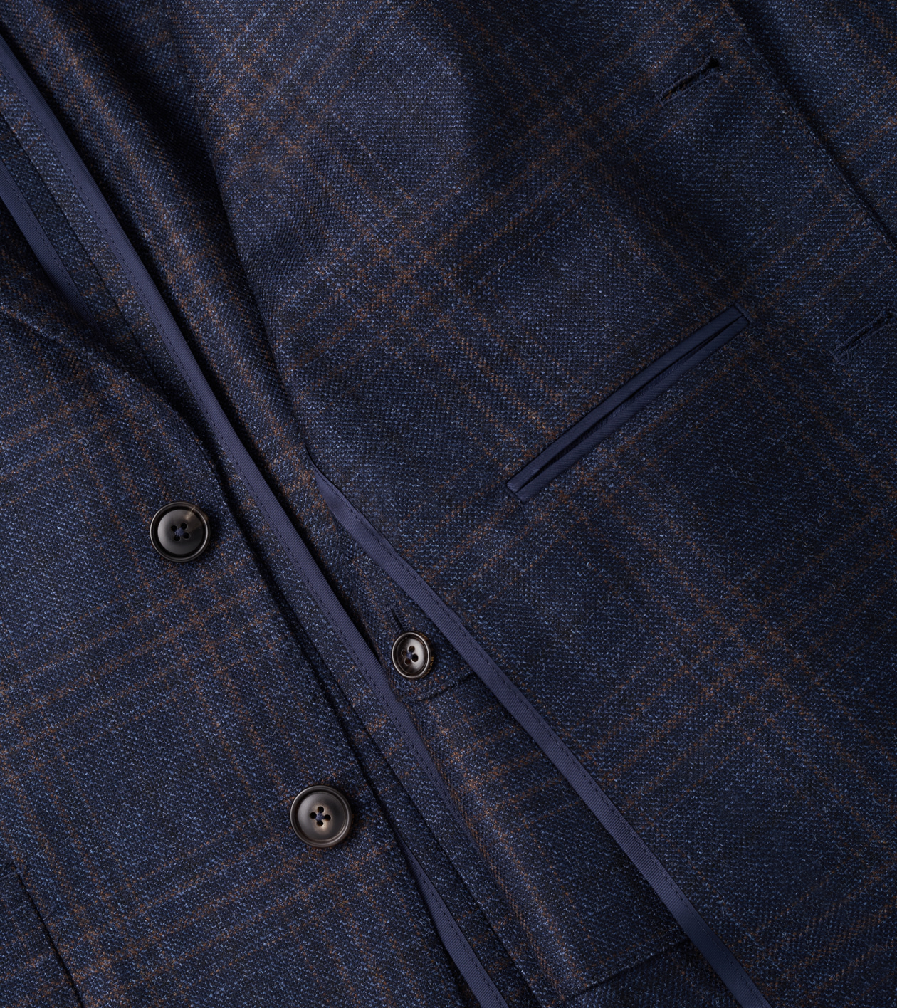 Collins Plaid Blazer in Navy - Alternate Image 6