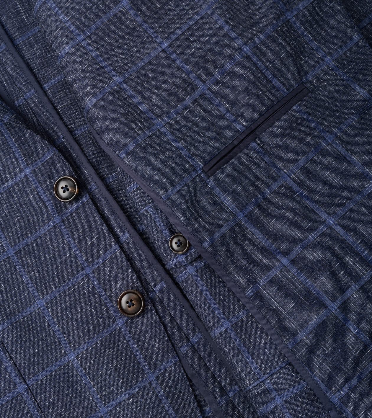 Bradford Windowpane Soft Jacket in Navy - Alternate Image 5