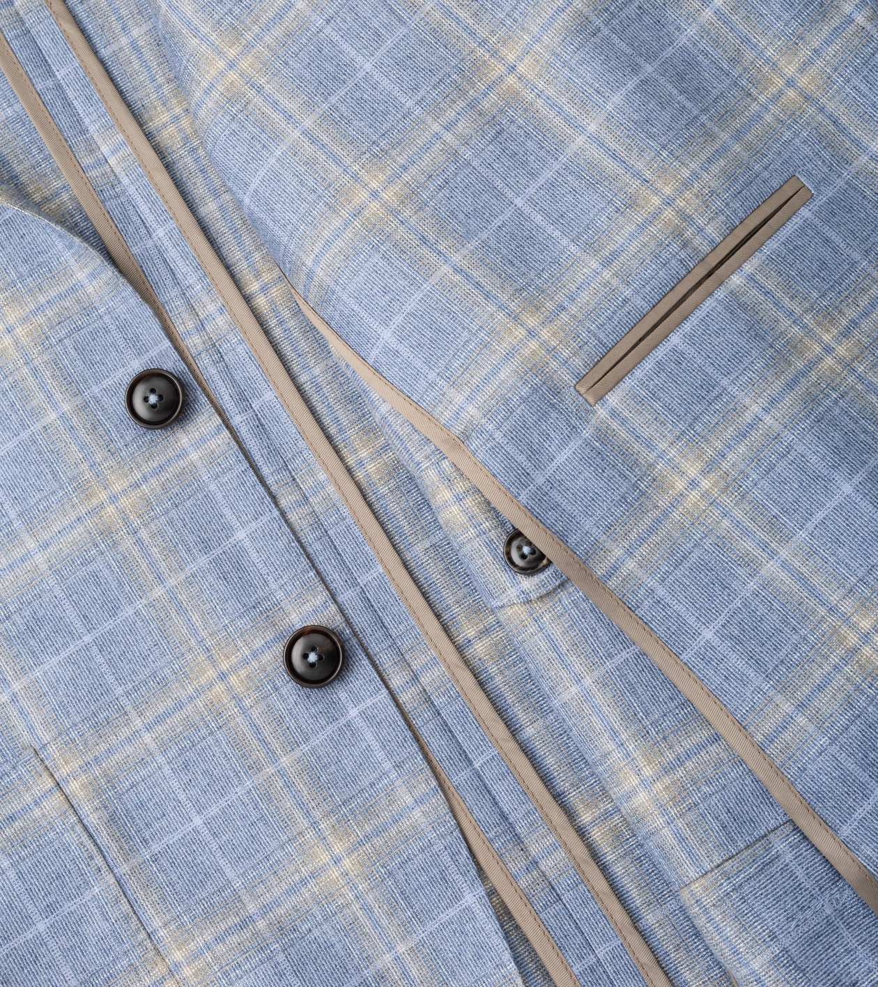 Joules Plaid Soft Jacket in WHITEHAVEN BLUE - Alternate Image 5