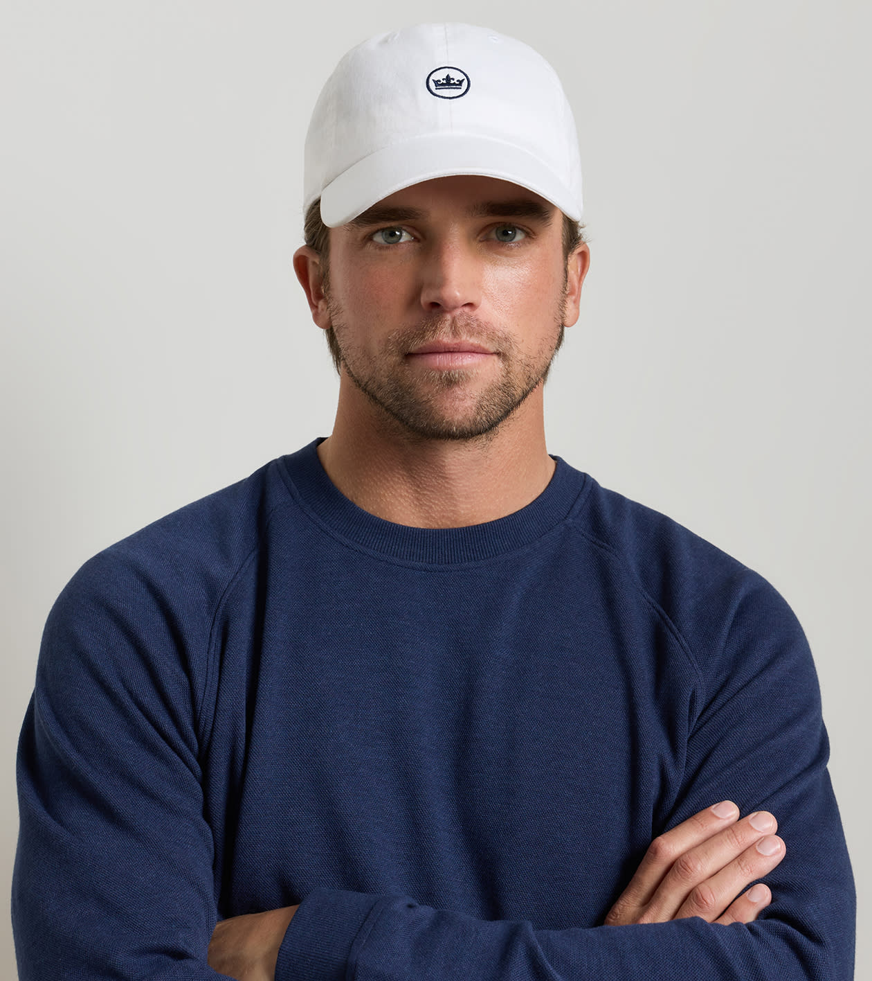 Whitaker Washed Twill Hat in White - Alternate Image 1