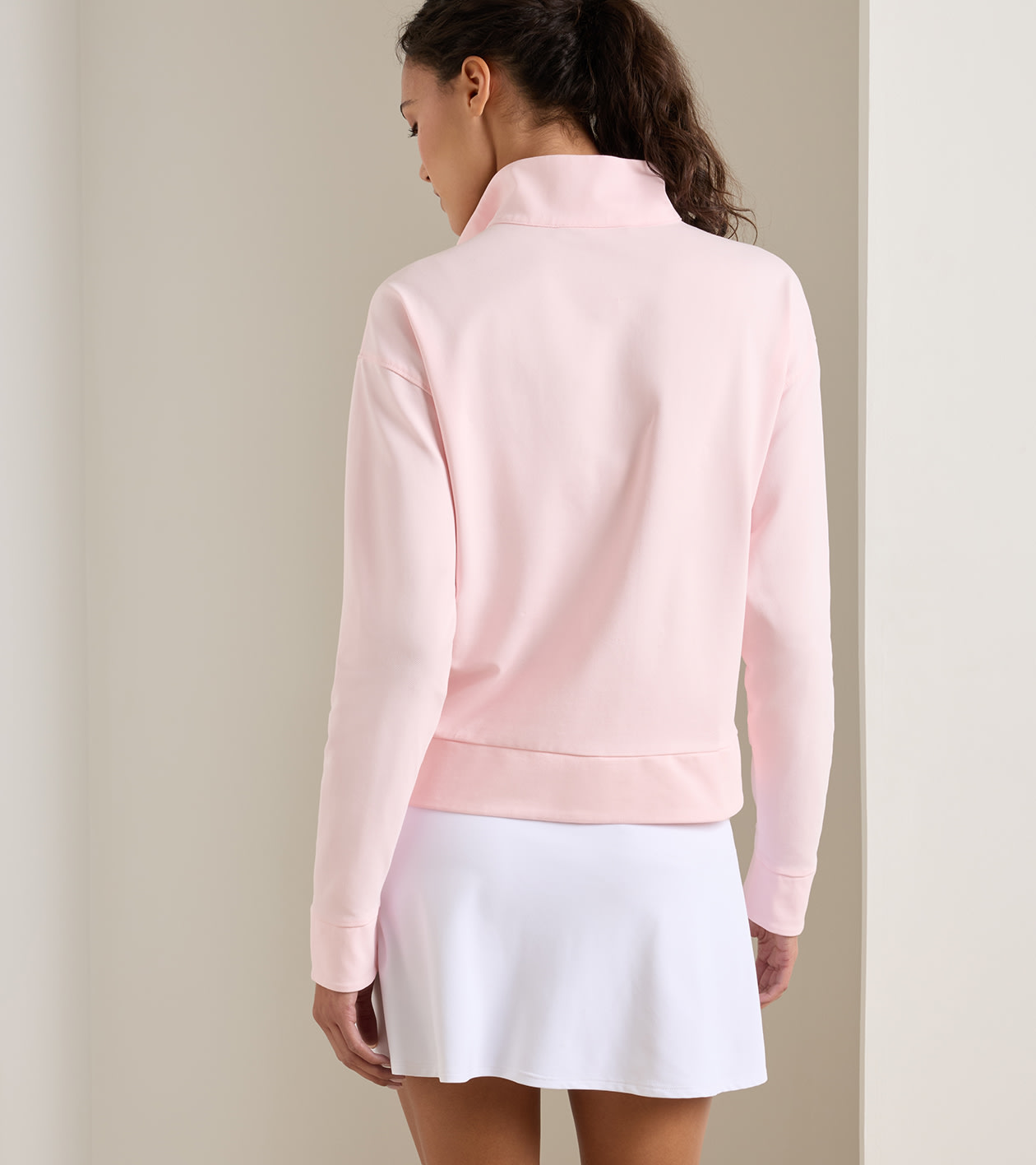 Coolspun Lite Cotton Quarter-Zip Pullover | Women's Tops | Peter