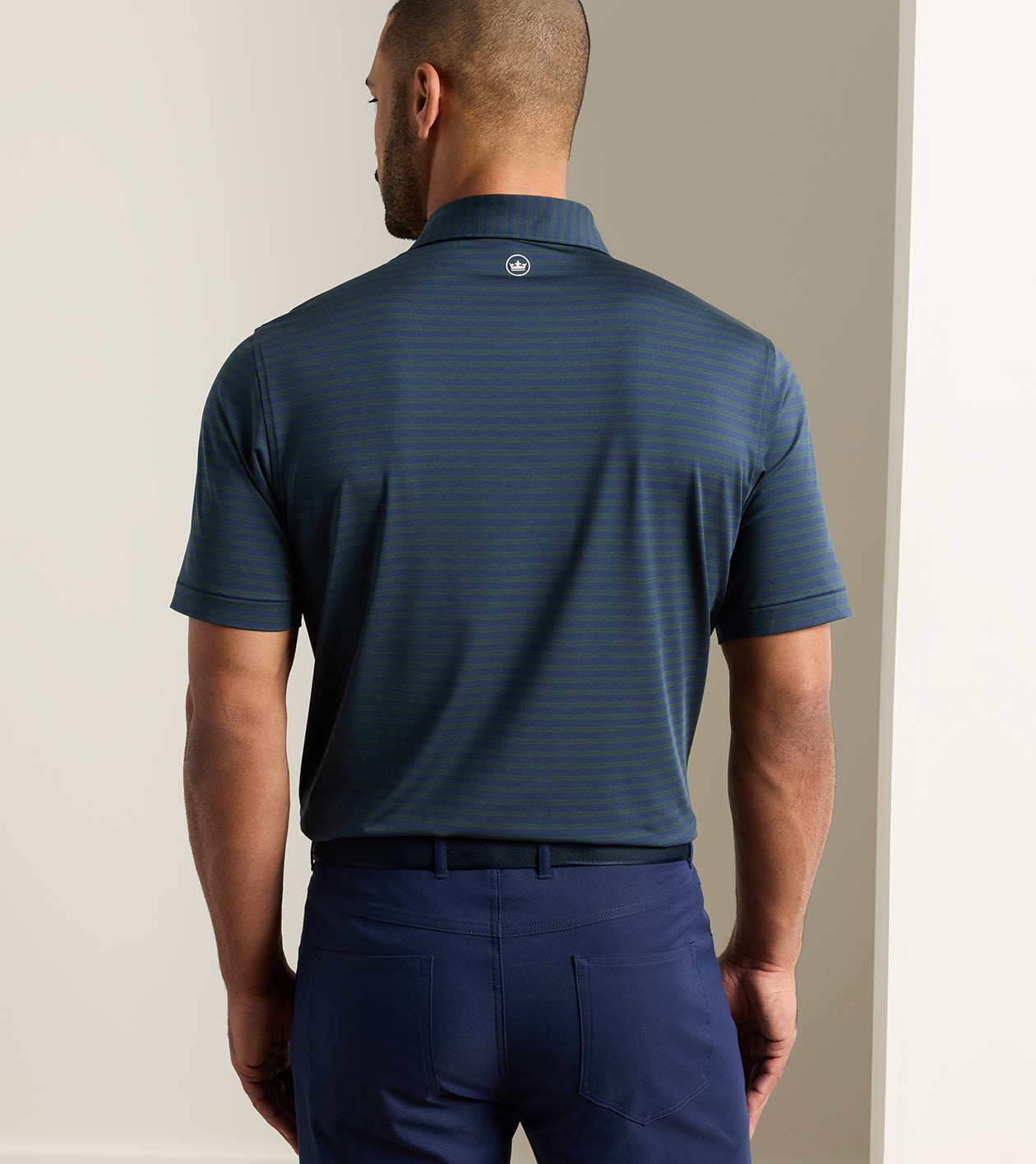 Rawlins Performance Jersey Polo in Navy - Alternate Image 2
